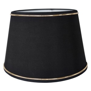 Abażur Chic Czarno-Złoty 20x15x13cm