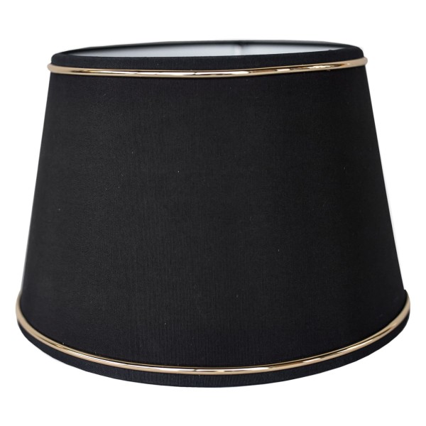 Abażur Chic Czarno-Złoty 20x15x13cm