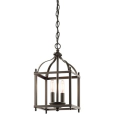 Lampa Sufitowa, Wisząca Boston S Brąz 20x20x37,5cm