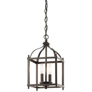 Lampa Sufitowa, Wisząca Boston S Brąz 20x20x37,5cm