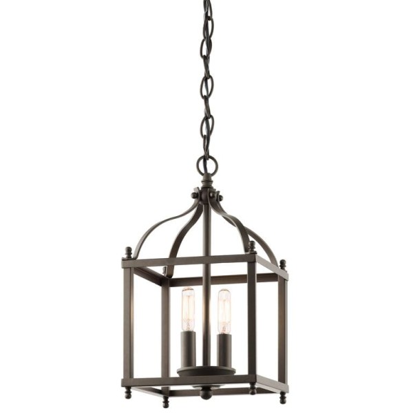 Lampa Sufitowa, Wisząca Boston S Brąz 20x20x37,5cm