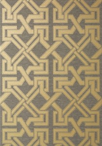 Tapeta Thibaut BENEDETTO Szary, Złoty