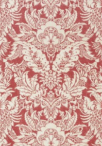 Tapeta Thibaut CHARDONNET DAMASK Czerwień