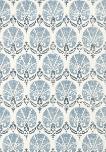 Tapeta Thibaut TURKISH DAMASK Granat, Biel
