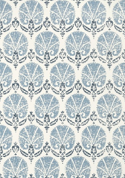 Tapeta Thibaut TURKISH DAMASK Granat, Biel
