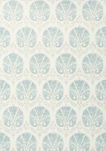 Tapeta Thibaut TURKISH DAMASK Błękit, Ecru