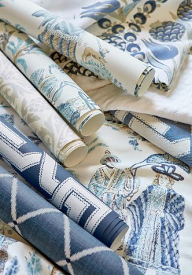 Tapeta Thibaut POMPTON TRELLIS Czerwień 4