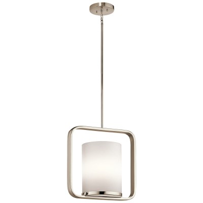 Lampa Sufitowa, Wisząca Mantova M Nikiel 23,5x43,3cm 2
