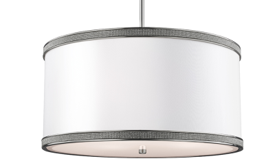 Lampa Sufitowa, Wisząca Lecce M, Nikiel, 50,8x26,3cm 3