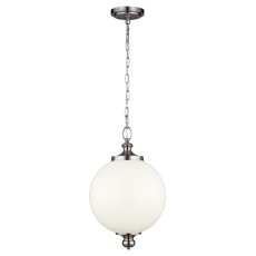 Lampa Sufitowa, Wisząca Globe L Stal, Biały 30x30x49cm