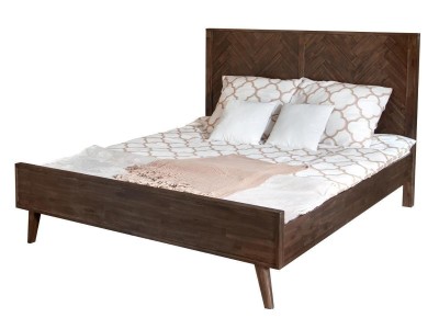 Łóżko Ashanti Brąz 185x212x130cm 2