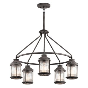 Lampa Zewnętrzna Wisząca Ashmore Cynk 66x51cm