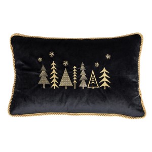 Poduszka Haftowana Dekoracyjna Christmas Trees - Różne Kolory Tkanin