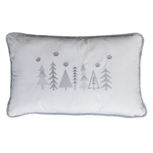 Poduszka Haftowana Dekoracyjna Christmas Trees - Różne Kolory Tkanin