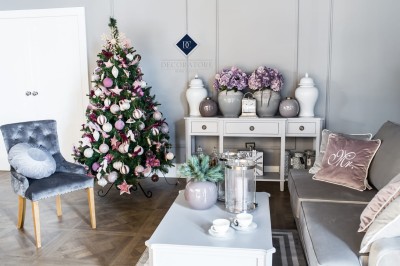 Konsola Drewniana z Szufladami Henshaw Laura Ashley Jasnoszara 160x38x85cm 13