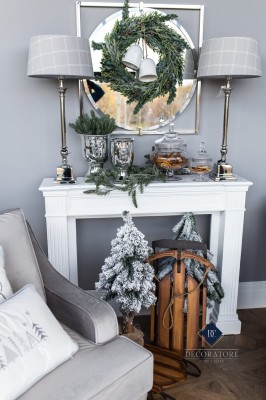 Poduszka Haftowana Dekoracyjna Christmas Trees - Różne Kolory Tkanin 5