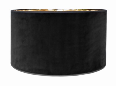 Abażur Velvet Cylinder Czarno-Złoty 40x22cm 2