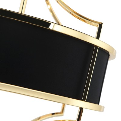 Lampa Sufitowa, Wisząca Stesso, Złoty Połysk, Czarny, 42x35,1cm 7