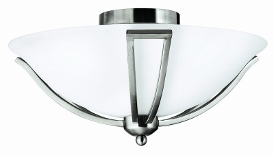 Plafon Beauty S Nikiel, Biały 43x43x20cm