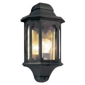 Lampa Zewnętrzna Naścienna Chappy 2 Czarna 19x38cm