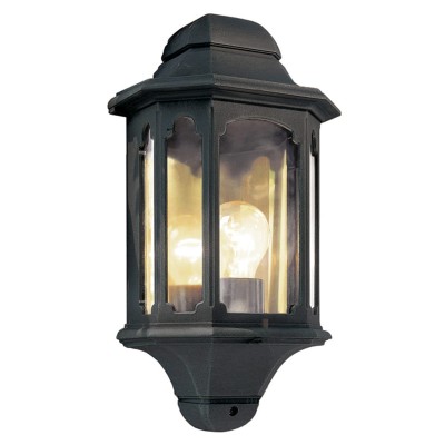 Lampa Zewnętrzna Naścienna Chappy 2 Czarna 19x38cm