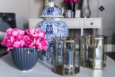 Konsola Drewniana z Szufladami Henshaw Laura Ashley Jasnoszara 160x38x85cm 16