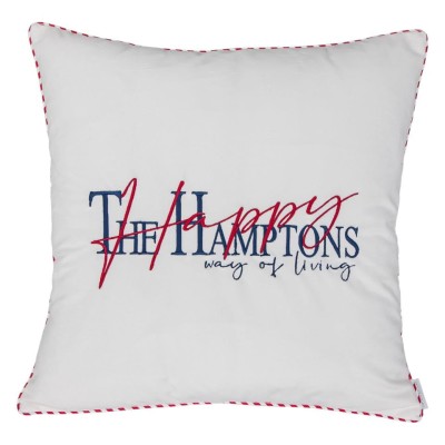 Poduszka Haftowana Dekoracyjna Hamptons - Różne Kolory Tkanin 2