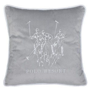 Poduszka Haftowana Dekoracyjna Polo Club - Różne Kolory Tkanin