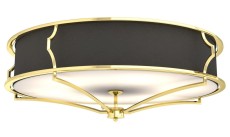 Plafon Stesso, Złoty Połysk, Czarny, 85x25cm