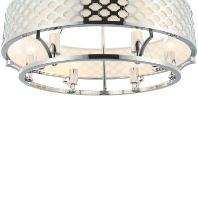 Lampa Sufitowa, Wisząca Verno, Chrom, 55x55x157,5cm 4
