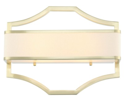 Kinkiet Gerdo Parette, Stare Złoto, Satyna, 40x32cm