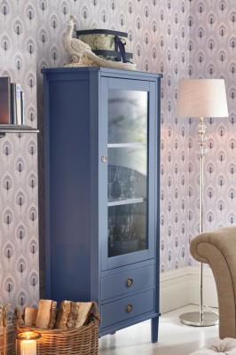 Henshaw Laura Ashley Witryna Niebiesko-Szara 67x42x160cm 6