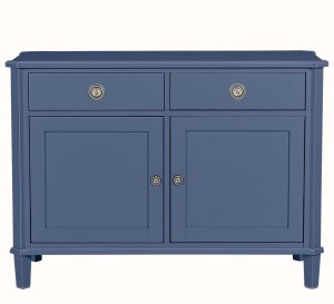 Komoda Drewniana z Szufladami Henshaw Laura Ashley Niebiesko-Szara 110x47x80cm