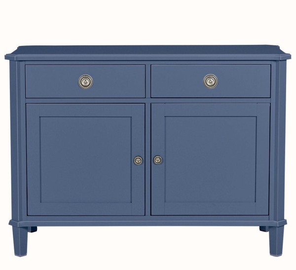 Komoda Drewniana z Szufladami Henshaw Laura Ashley Niebiesko-Szara 110x47x80cm