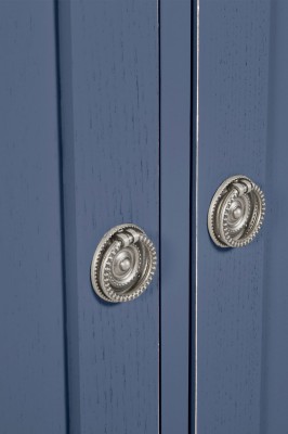 Komoda Drewniana z Szufladami Henshaw Laura Ashley Niebiesko-Szara 110x47x80cm 5