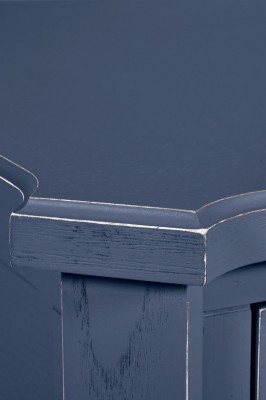 Stolik Kawowy Drewniany Henshaw Laura Ashley Niebiesko-Szarym 100x70x46cm 5