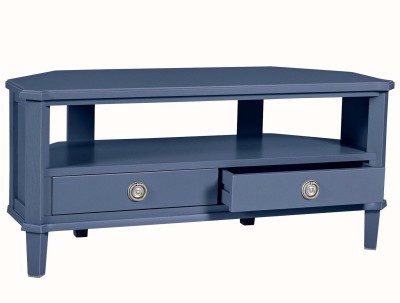 Stolik Drewniany RTV Henshaw Laura Ashley RTV Niebiesko-Szary 110x45x50cm 3