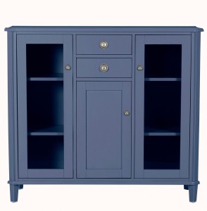 Henshaw Laura Ashley Witryna Niebiesko-Szara 128x42x115cm