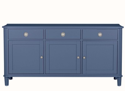 Komoda Drewniana z Szufladami Henshaw Laura Ashley Niebiesko-Szara II 158x47x80cm 2