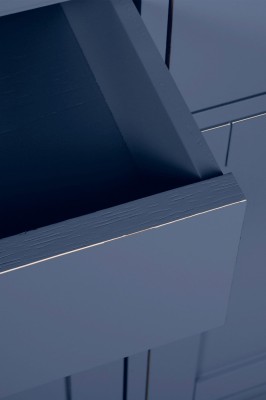 Komoda Drewniana z Szufladami Henshaw Laura Ashley Niebiesko-Szara II 158x47x80cm 6