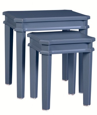 Zestaw Stolików Henshaw Laura Ashley Niebiesko-Szare 52x42x52cm 2
