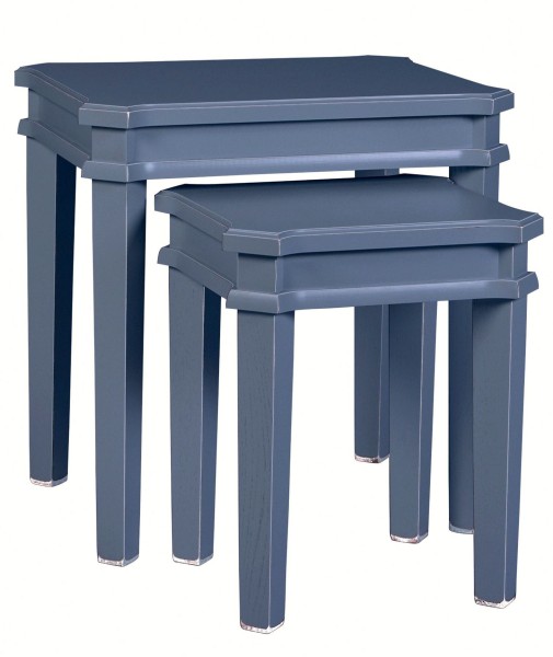 Zestaw Stolików Henshaw Laura Ashley Niebiesko-Szare 52x42x52cm