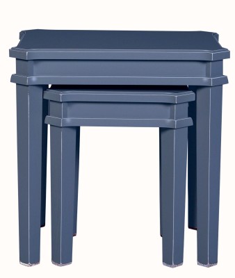 Zestaw Stolików Henshaw Laura Ashley Niebiesko-Szare 52x42x52cm 3