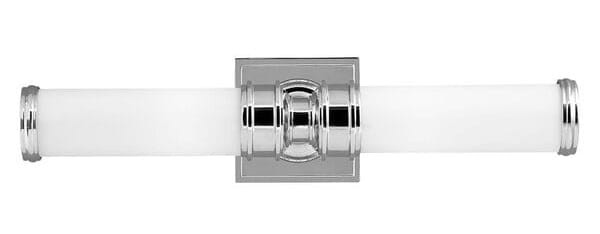 Kinkiet Morgan II Chrom, Biały 49x11cm