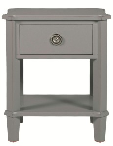 Stylowy Stolik Nocny z Drewna Henshaw Laura Ashley Szary 50x40x60cm