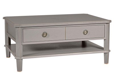 Luksusowy Stolik Kawowy Drewniany Henshaw Laura Ashley Szary 100x70x46cm 3