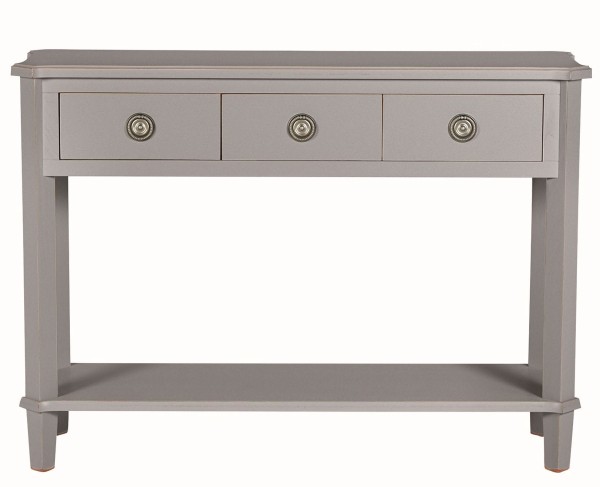 Konsola Drewniana z Szufladami Henshaw Laura Ashley Szara 110x35x79,5cm