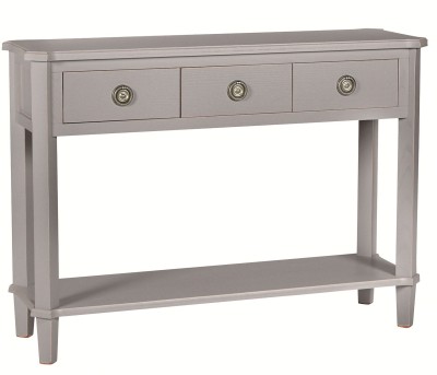 Konsola Drewniana z Szufladami Henshaw Laura Ashley Szara 110x35x79,5cm 3