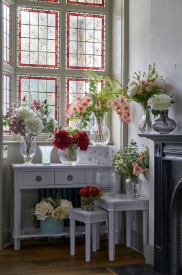 Konsola Drewniana z Szufladami Henshaw Laura Ashley Szara 110x35x79,5cm 12