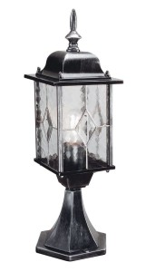 Lampa Zewnętrzna, Stojąca Wexler Srebrno-Czarna 16x52,3cm